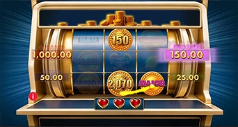 Roaring Coins Bonus Game with returning value coins
