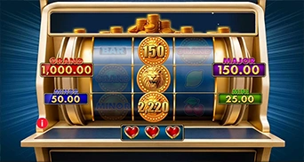 Three sticky Roaring Coin collectors in the Bonus Game